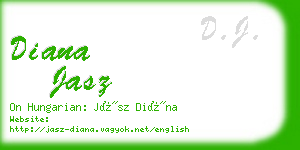 diana jasz business card